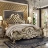 Elegant Classic Wood Bed Frame Intricate Hand Carving