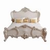 Classic Carved Wooden Bed Frame Luxury Bedroom Furniture