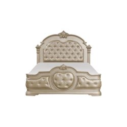 Luxurious Classic Tufted Upholstered Panel Bed