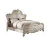Luxury Carved Wood King Size Bed Frame Classic European Design