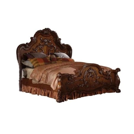 Luxury Classic Carved Wooden Bed Frame
