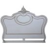 Handcrafted White Wood Classic Baroque Bed Frame