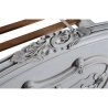 Handcrafted White Wood Classic Baroque Bed Frame