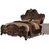 Elegant Carved Wood Bed Frame | Classic Antique White Finish