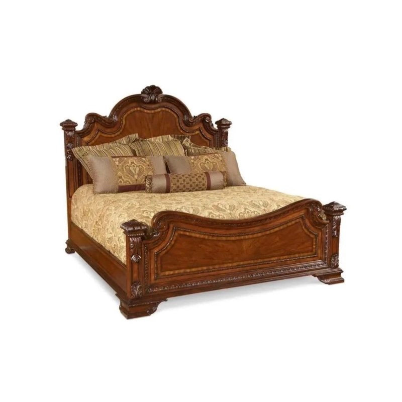 Luxury Carved European Classic Wooden Bed Frame King Size Luxury Carved European Classic Wooden Bed Frame King Size
