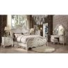 Luxury Classic Ornate Wood Bed Frame Antique White Finish