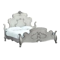 Luxury Handcrafted Baroque Wood Bed Frame