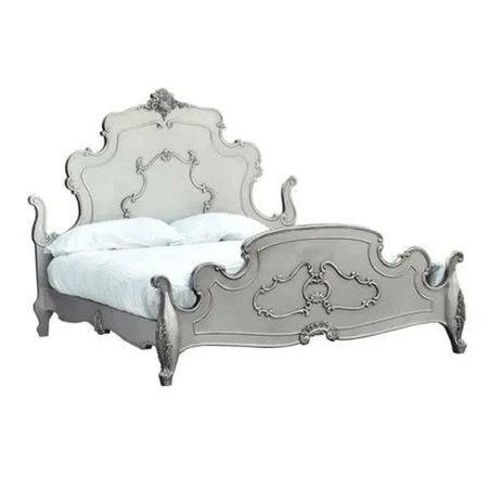 Luxury Handcrafted Baroque Wood Bed Frame