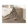 French Classic Carved Natural Wood Bed Frame Queen Size