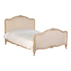 Classic French Upholstered Wooden Bed Frame