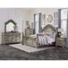 Luxury Classic Ornate Solid Wood Bedroom Set Antique Finish