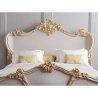 Luxury Carved Wooden Bed Frame | Classic White Finish