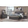 Modern Glam Tufted Upholstered Bed Frame with Textured Detail