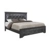 Modern Glam Tufted Upholstered Bed Frame with Textured Detail