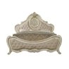 Luxurious Classic Carved Upholstered Bed Frame