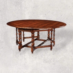 Art Vintage Round Dining Table 1049 for Kitchen and Dining Room - Mulyoharjo Furniture Supplier