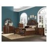 Luxury Classic Tufted Leather Wooden Bed Frame