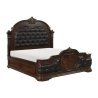 Luxury Classic Tufted Leather Wooden Bed Frame