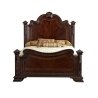 Luxury Classic European Style Carved Solid Wood Bed Frame