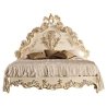 Luxury Carved Classic Bed Frame with Ornate Headboard