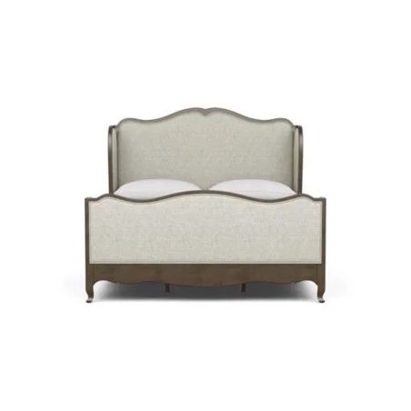 Elegant Classic Upholstered Wooden Bed Frame