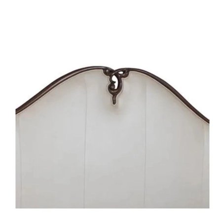 White Upholstered Classic Traditional Bed Frame