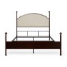 Classic Traditional Upholstered Headboard Queen Bed with Metal Frame