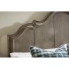 Classic Traditional Wood Bed Frame with Upholstered Headboard