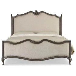 Elegant Upholstered Wood Frame Bed Classic Design