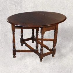 Furniture Mahogany Wood Round Table Supplier 1085