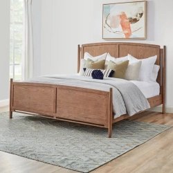 Solid Wood Transitional Modern Bed Frame Bedroom Furniture