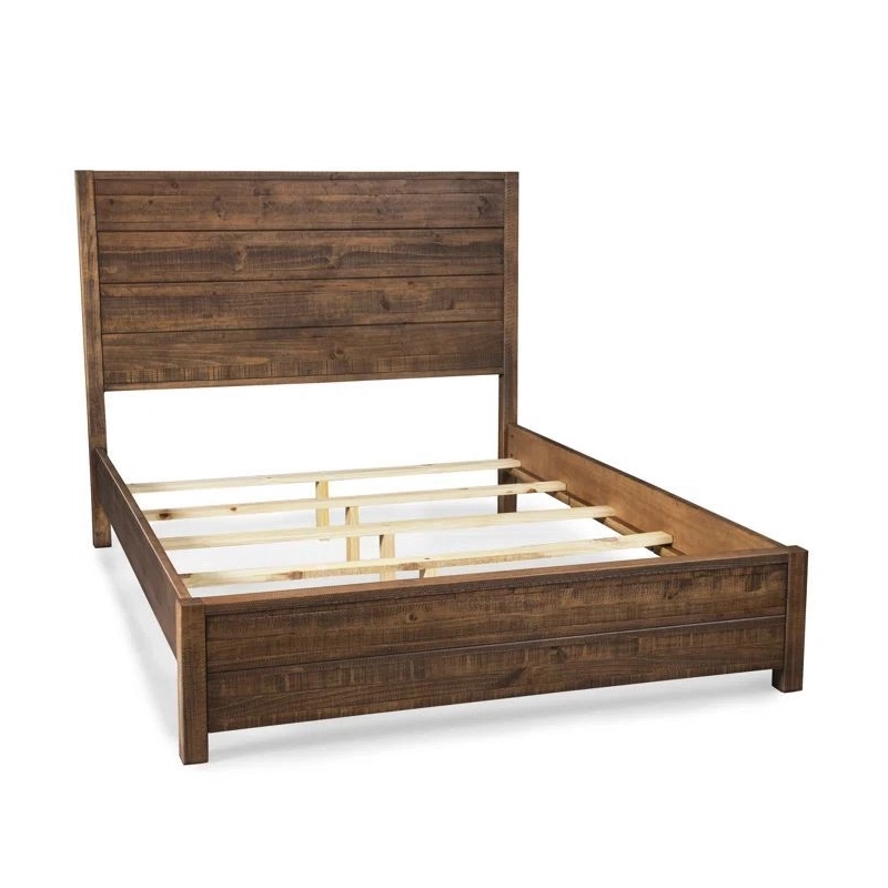 Solid Wood Rustic Farmhouse Bed Frame Solid Wood Rustic Farmhouse Bed Frame