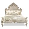 Elegant French Provincial Carved Wood Bed Frame