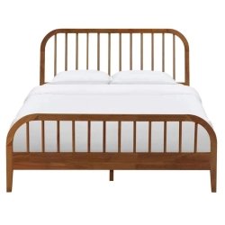 Solid Wood Modern Minimalist Bed Frame Bedroom Furniture