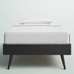 Minimalist Wooden Platform Bed Frame Twin Size