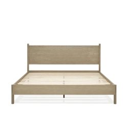 Minimalist Solid Wood Platform Bed Frame with Headboard