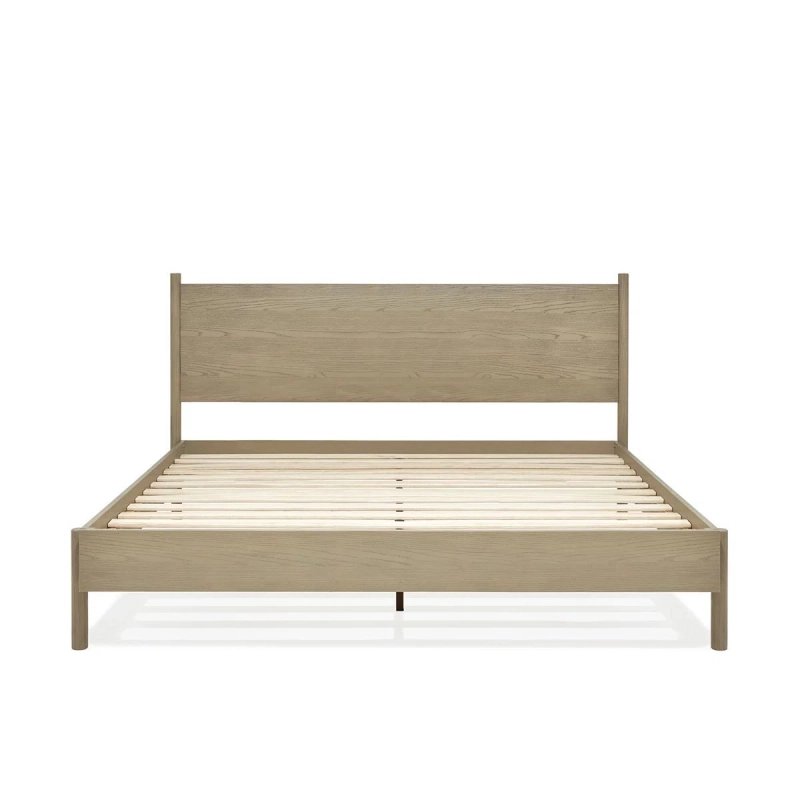 Minimalist Solid Wood Platform Bed Frame with Headboard Minimalist Solid Wood Platform Bed Frame with Headboard