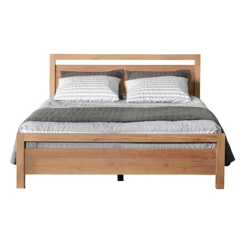 Solid Wood Bed Frame Modern Minimalist Style Queen Size Solid Wood Bed Frame Modern Minimalist Style Queen Size