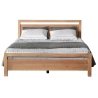 Solid Wood Bed Frame Modern Minimalist Style Queen Size