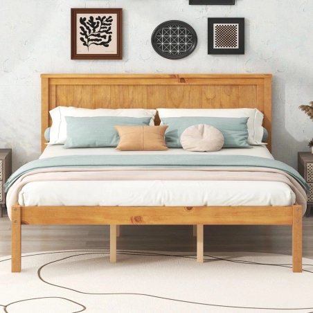 Minimalist Modern Solid Wood Platform Bed Frame