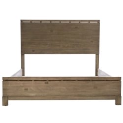 Modern Solid Wood Platform Bed Frame with Headboard