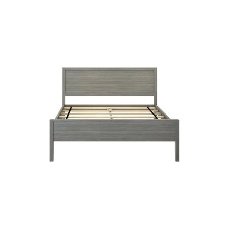 Modern Minimalist Wooden Bed Frame with Headboard
