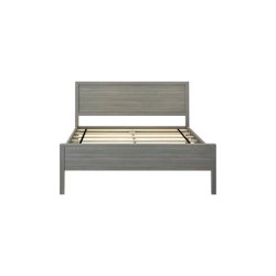 Modern Minimalist Wooden Bed Frame with Headboard