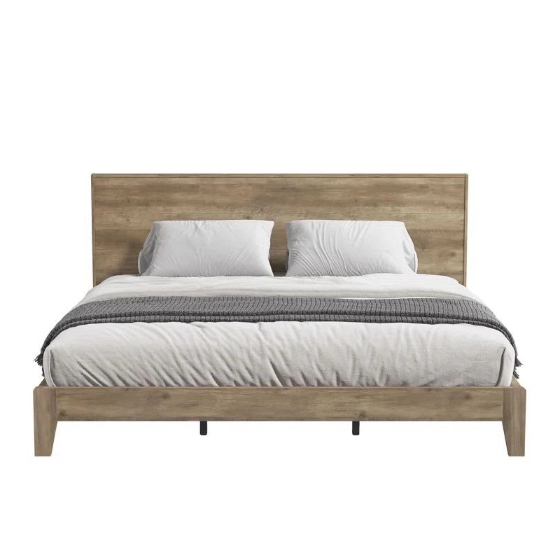 Minimalist Modern Wooden Bed Frame with Headboard Minimalist Modern Wooden Bed Frame with Headboard