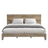 Minimalist Modern Wooden Bed Frame with Headboard