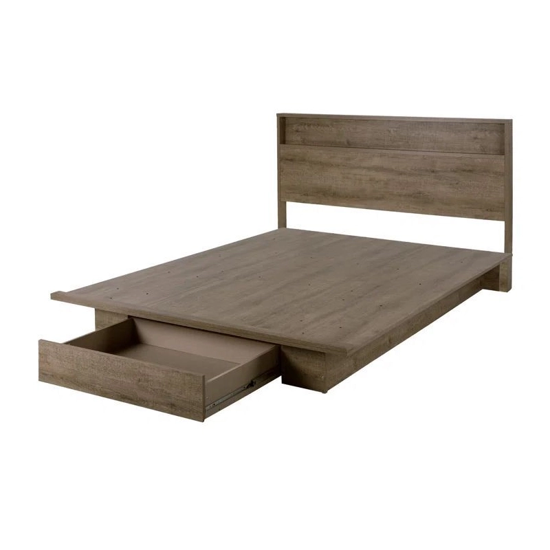 Modern Minimalist Wooden Bed Frame with Storage Drawer Modern Minimalist Wooden Bed Frame with Storage Drawer
