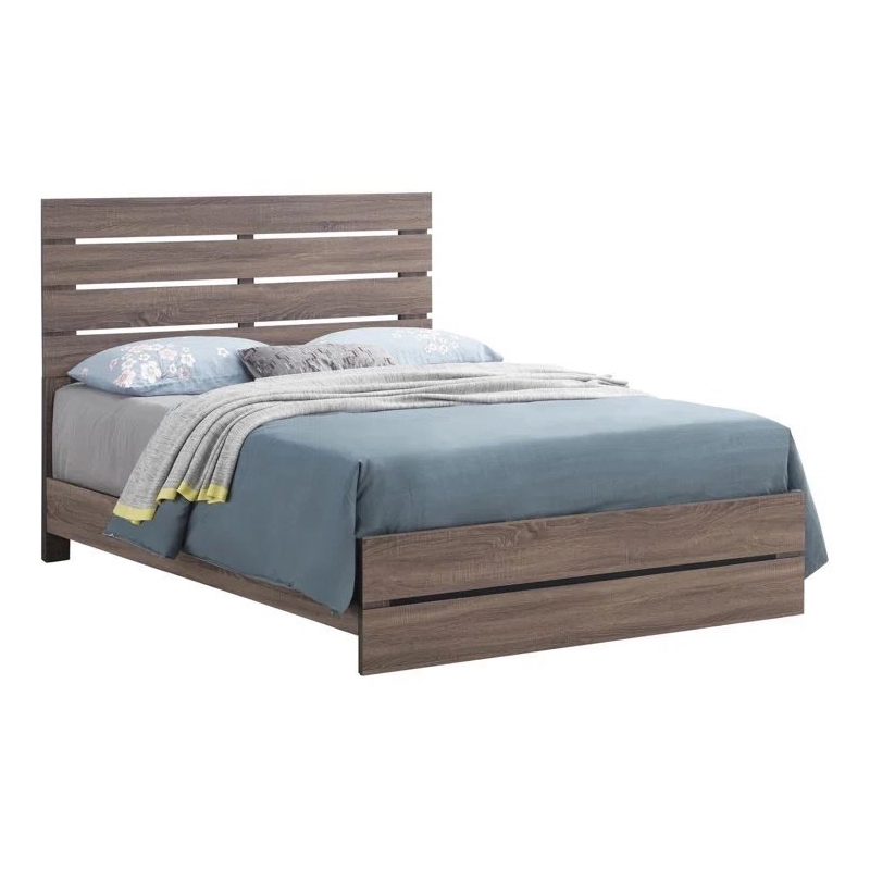 Modern Wooden Slatted Headboard Bed Frame Modern Wooden Slatted Headboard Bed Frame