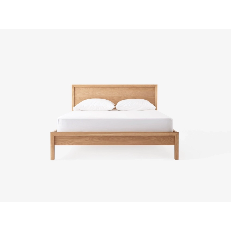 Minimalist Solid Wooden Bed Frame with Headboard Minimalist Solid Wooden Bed Frame with Headboard