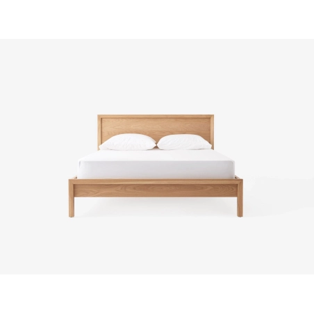 Minimalist Solid Wooden Bed Frame with Headboard