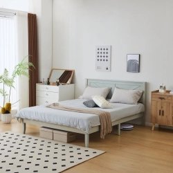 Modern Minimalist Wooden Bed Frame